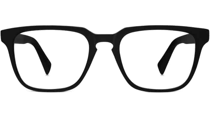 Front View Image of Burke Eyeglasses Collection, by Warby Parker Brand, in Black Matte Eclipse Color