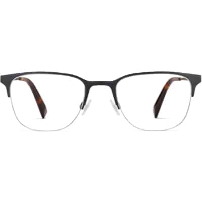 Front View Image of Wallis Eyeglasses Collection, by Warby Parker Brand, in Brushed Navy Color