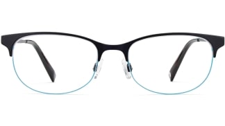 Front View Image of Clare Eyeglasses Collection, by Warby Parker Brand, in Brushed Ink Color