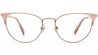 Front View Image of Ava Eyeglasses Collection, by Warby Parker Brand, in Rose Gold Color