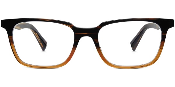 Front View Image of Barnett Eyeglasses Collection, by Warby Parker Brand, in Toffee Fade Color