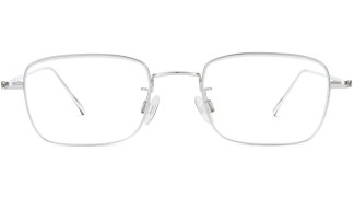 Side View Image of Brookner Eyeglasses Collection, by Warby Parker Brand, in Polished Silver Color