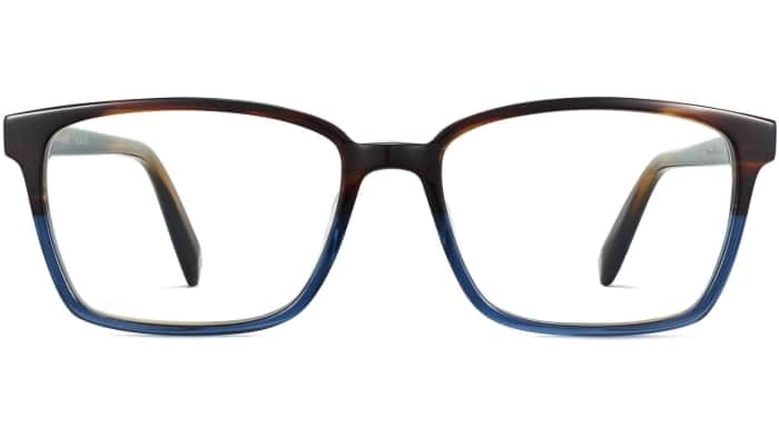 Front View Image of Bryon Eyeglasses Collection, by Warby Parker Brand, in Aegean Blue Fade Color