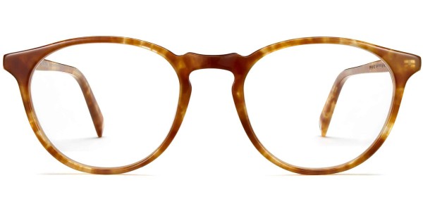 Front View Image of Butler Eyeglasses Collection, by Warby Parker Brand, in Butterscotch Tortoise Color