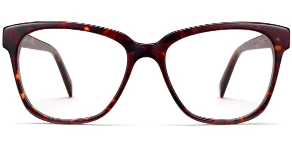 Front View Image of Francis Eyeglasses Collection, by Warby Parker Brand, in Fig Tortoise Color