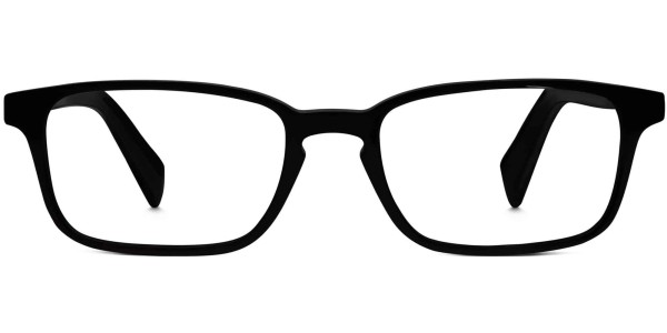 Front View Image of Hardy Eyeglasses Collection, by Warby Parker Brand, in Jet Black Color
