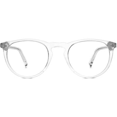Front View Image of Haskell Eyeglasses Collection, by Warby Parker Brand, in Crystal Color