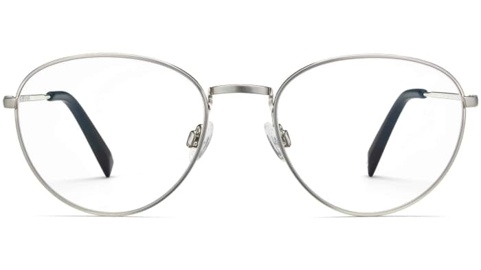 Front View Image of Hawkins Eyeglasses Collection, by Warby Parker Brand, in Antique Silver Color
