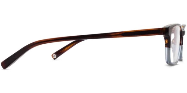 Side View Image of Wilkie Eyeglasses Collection, by Warby Parker Brand, in Eastern Bluebird Fade Color