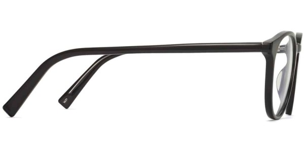 Side View Image of Butler Eyeglasses Collection, by Warby Parker Brand, in Jet Black Color