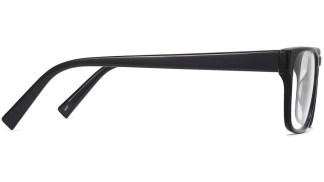 Side View Image of Brennan Eyeglasses Collection, by Warby Parker Brand, in Jet Black Color
