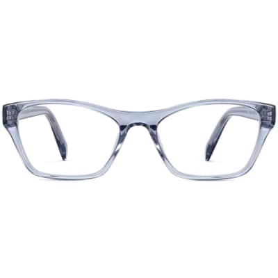 Front View Image of Ashe Eyeglasses Collection, by Warby Parker Brand, in Pacific Crystal Color
