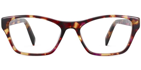 Front View Image of Ashe Eyeglasses Collection, by Warby Parker Brand, in Redbud Tortoise Color