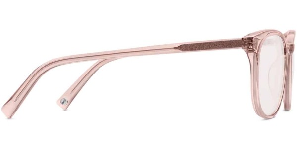 Side View Image of Durand Eyeglasses Collection, by Warby Parker Brand, in Rose Crystal Color
