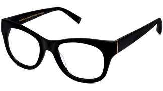 Angle View Image of Ella Eyeglasses Collection, by Warby Parker Brand, in Jet Black Color