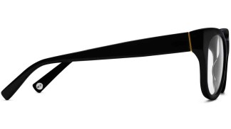 Side View Image of Ella Eyeglasses Collection, by Warby Parker Brand, in Jet Black Color