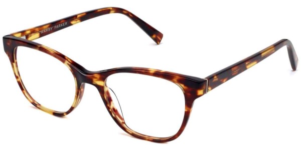 Angle View Image of Amelia Eyeglasses Collection, by Warby Parker Brand, in Root Beer Color