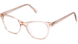 Angle View Image of Amelia Eyeglasses Collection, by Warby Parker Brand, in Elderflower Crystal Color