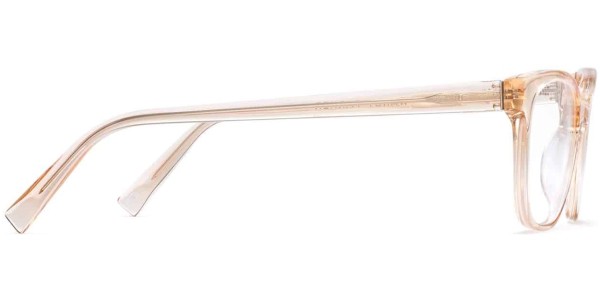 Side View Image of Amelia Eyeglasses Collection, by Warby Parker Brand, in Elderflower Crystal Color