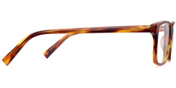 Side View Image of Brady Eyeglasses Collection, by Warby Parker Brand, in Sugar Maple Color