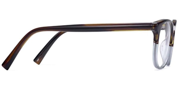 Side View Image of Baker Eyeglasses Collection, by Warby Parker Brand, in Eastern Bluebird Fade Color