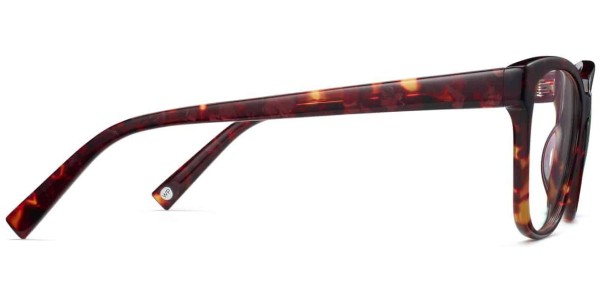 Side View Image of Francis Eyeglasses Collection, by Warby Parker Brand, in Fig Tortoise Color