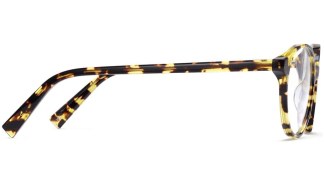 Side View Image of Farris Eyeglasses Collection, by Warby Parker Brand, in Mesquite Tortoise Color