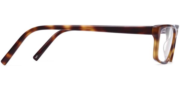 Side View Image of Godwin Eyeglasses Collection, by Warby Parker Brand, in Oak Barrel Color