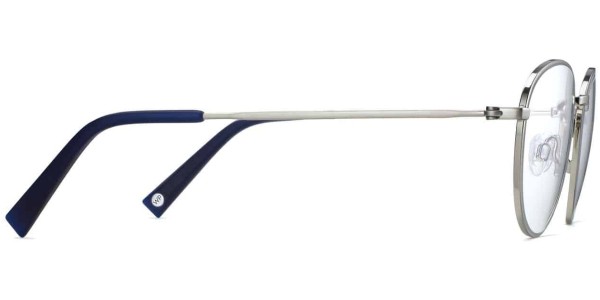 Side View Image of Hawkins Eyeglasses Collection, by Warby Parker Brand, in Antique Silver Color