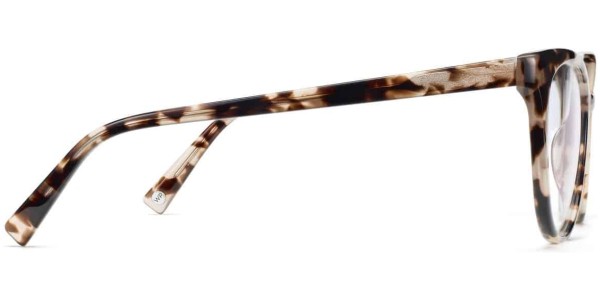 Side View Image of Haley Eyeglasses Collection, by Warby Parker Brand, in Opal Tortoise Color