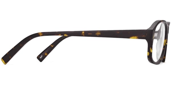 Side View Image of Bryson Eyeglasses Collection, by Warby Parker Brand, in Whiskey Tortoise Matte Color
