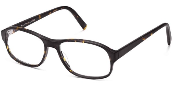 Angle View Image of Bryson Eyeglasses Collection, by Warby Parker Brand, in Whiskey Tortoise Matte Color