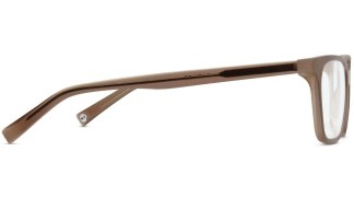 Side View Image of Barnett Eyeglasses Collection, by Warby Parker Brand, in Quail Egg Grey Color