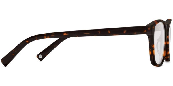 Side View Image of Bensen Eyeglasses Collection, by Warby Parker Brand, in Whiskey Tortoise Color