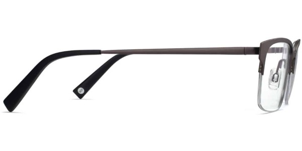 Side View Image of James Eyeglasses Collection, by Warby Parker Brand, in Carbon Color