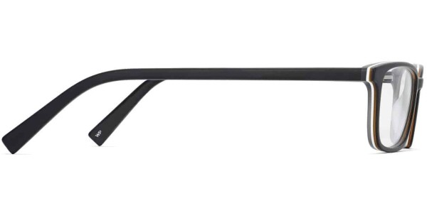 Side View Image of Oliver Eyeglasses Collection, by Warby Parker Brand, in Black Matte Eclipse Color