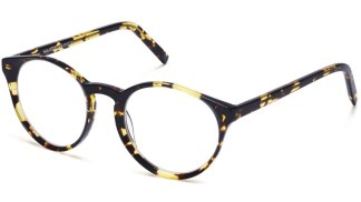Angle View Image of Briggs Eyeglasses Collection, by Warby Parker Brand, in Mesquite Tortoise Color