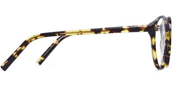 Side View Image of Briggs Eyeglasses Collection, by Warby Parker Brand, in Mesquite Tortoise Color