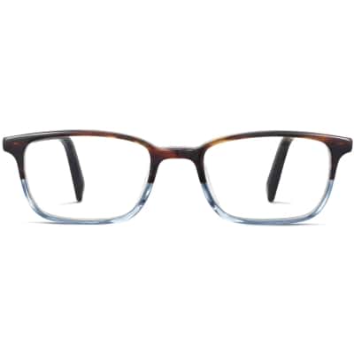 Front View Image of Oliver Eyeglasses Collection, by Warby Parker Brand, in Eastern Bluebird Fade Color
