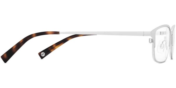Side View Image of Graham Eyeglasses Collection, by Warby Parker Brand, in Polished Silver Color