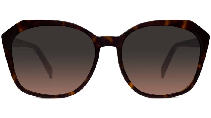 Front View Image of Nancy Sunglasses Collection, by Warby Parker Brand, in Cognac Tortoise Color
