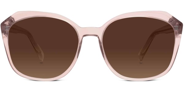 Front View Image of Nancy Sunglasses Collection, by Warby Parker Brand, in Rose Crystal Color