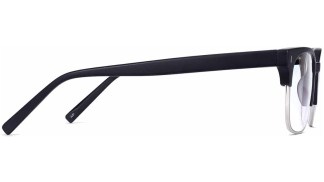 Side View Image of Ames Eyeglasses Collection, by Warby Parker Brand, in Black Matte Color
