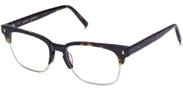 Angle View Image of Ames Eyeglasses Collection, by Warby Parker Brand, in Whiskey Tortoise Color