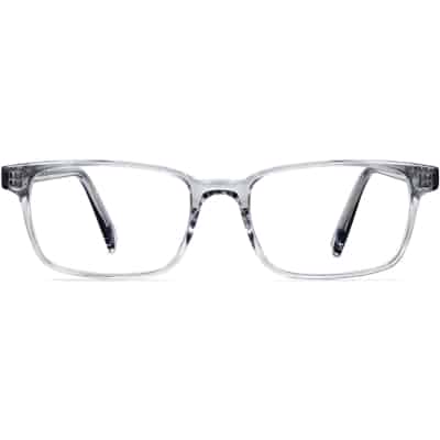 Front View Image of Crane Eyeglasses Collection, by Warby Parker Brand, in Sea Glass Grey Color