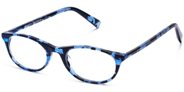 Angle View Image of Darby Eyeglasses Collection, by Warby Parker Brand, in Marine Tortoise Color