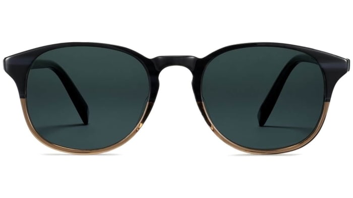 Front View Image of Downing Sunglasses Collection, by Warby Parker Brand, in Antique Shale Fade Color