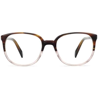 Front View Image of Eugene Eyeglasses Collection, by Warby Parker Brand, in Tea Rose Fade Color