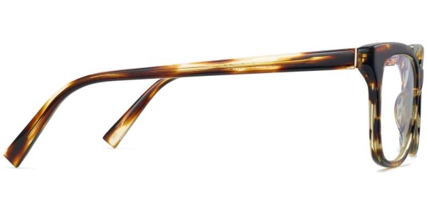 Side View Image of Hallie Eyeglasses Collection, by Warby Parker Brand, in Stripped Sassafras Color
