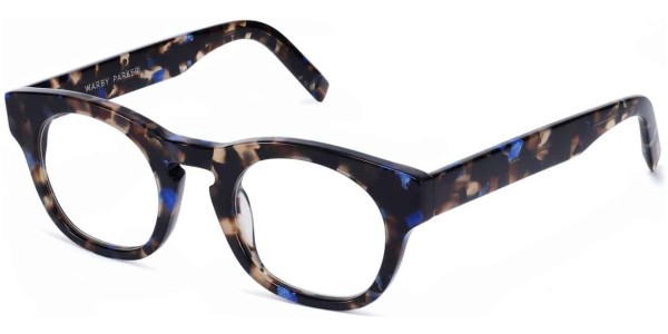 Angle View Image of Kimball Eyeglasses Collection, by Warby Parker Brand, in Tanzanite Tortoise Color